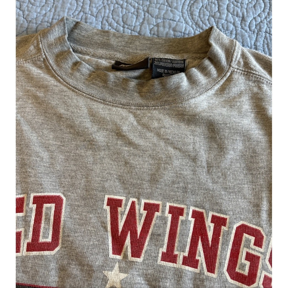 Detroit Red Wings ProEdge Large Athletic Crewneck NHL Sweatshirt Vintage - Picture 5 of 13